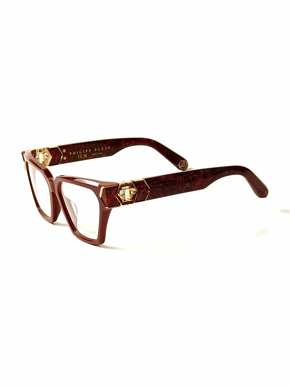 Philipp Plein VPP190 3G6 Eyeglasses Authentic Red Full Rim 54mm VPP 190